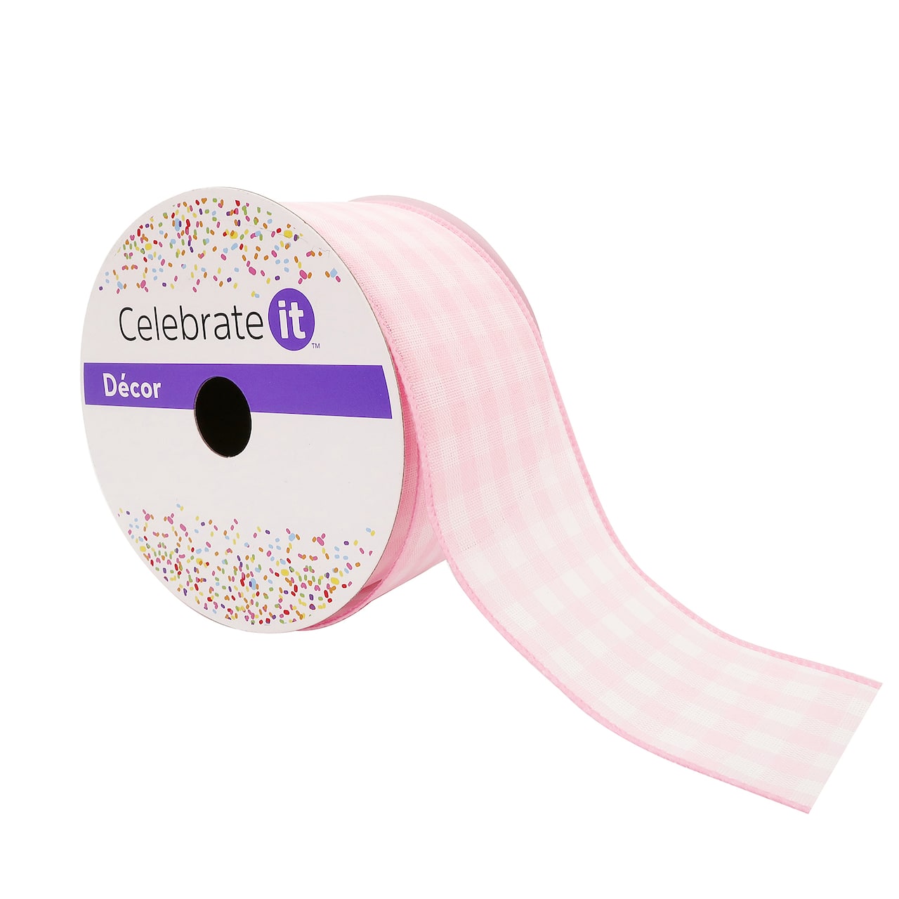 12 Pack: 2.5" x 8.3yd. Gingham Wired Ribbon by Celebrate It™